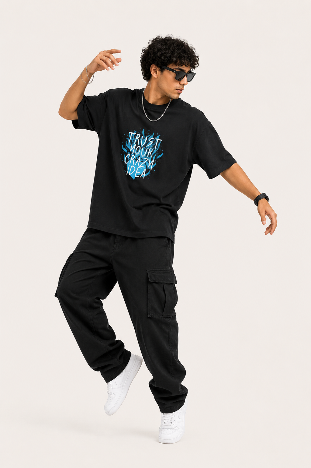 Trust Your Crazy Idea | Terry Oversized Tee | VMORA
