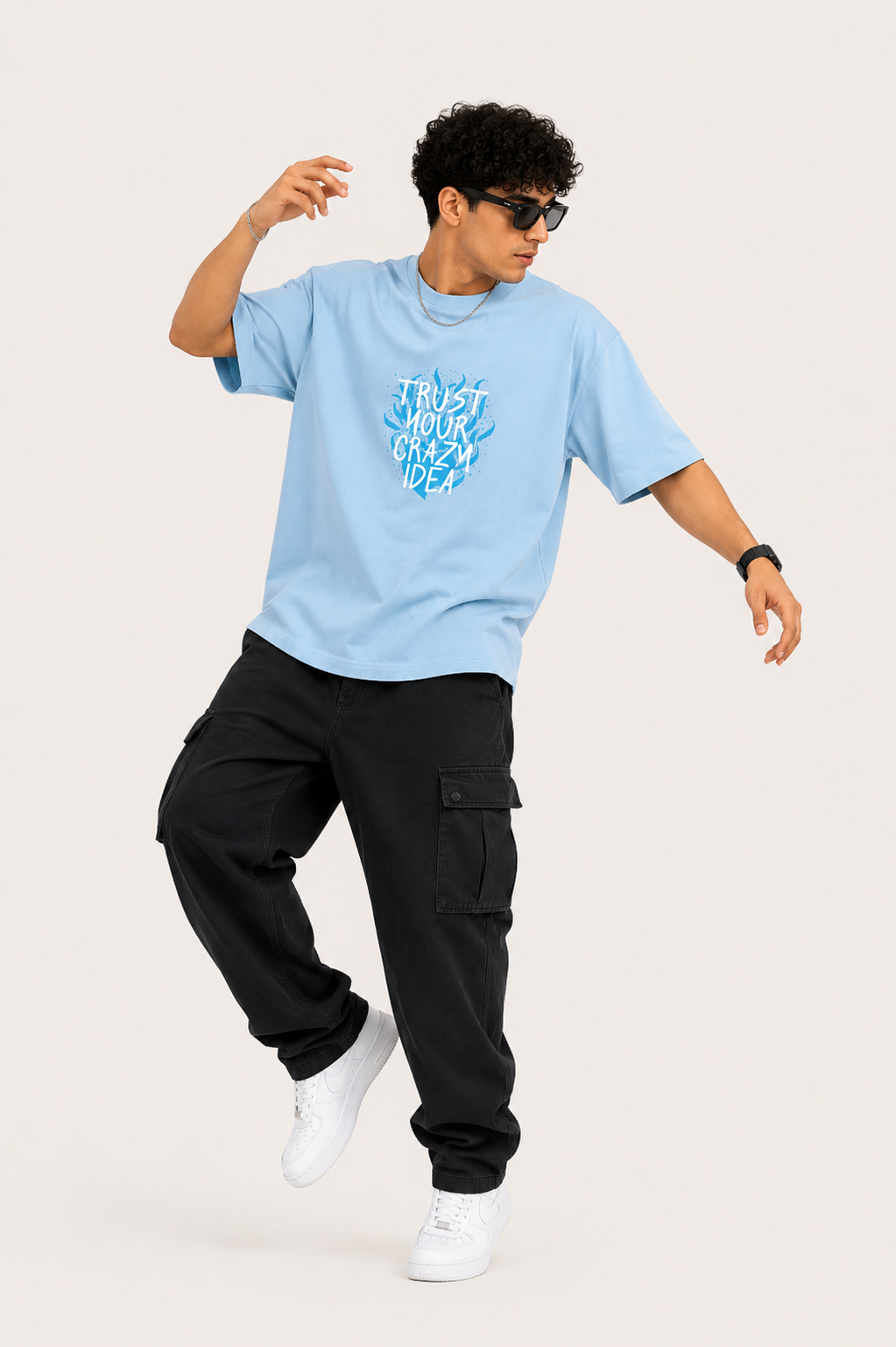 Trust Your Crazy Idea | Terry Oversized Tee | VMORA