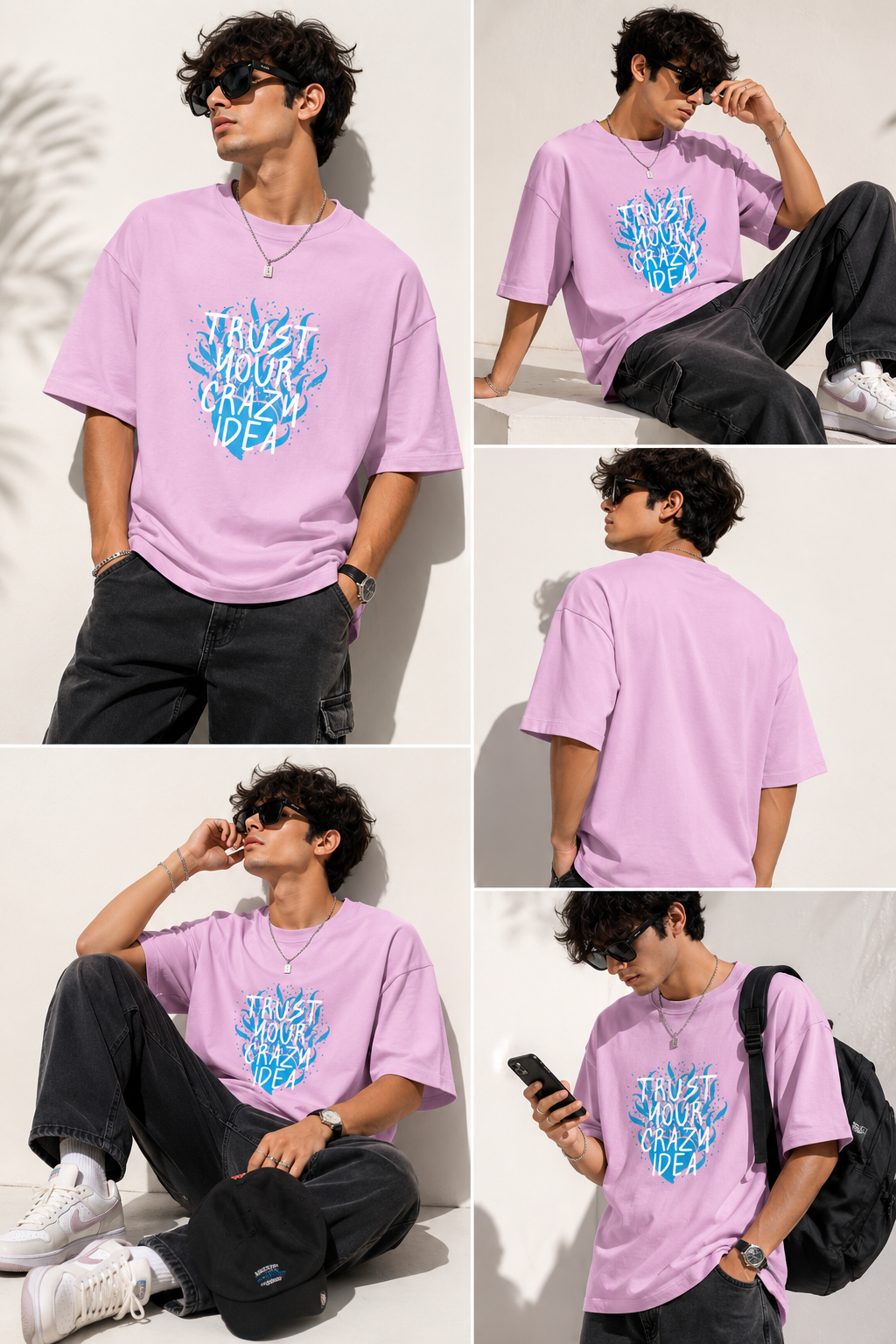 Trust Your Crazy Idea | Terry Oversized Tee | VMORA