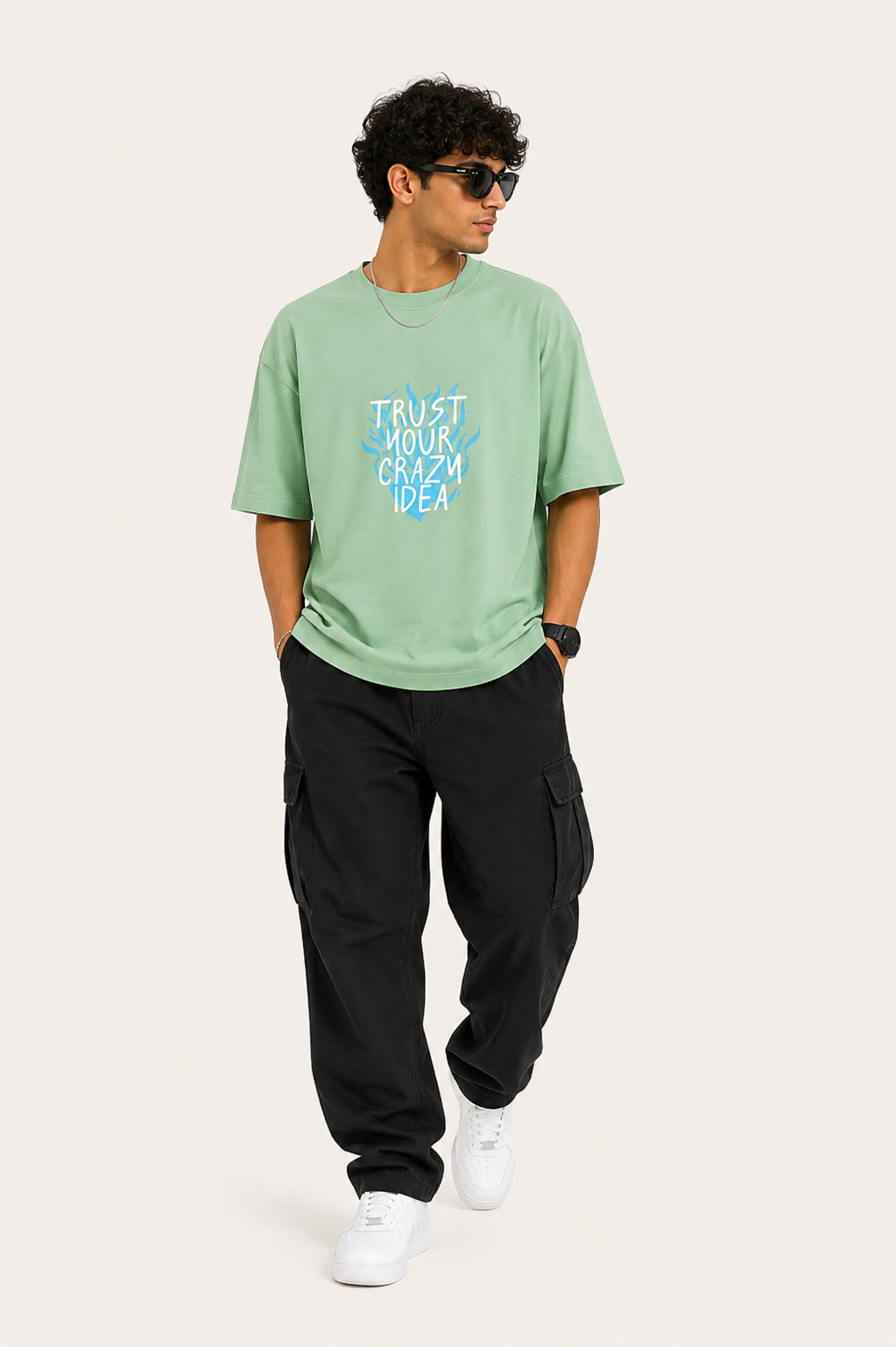 Trust Your Crazy Idea | Terry Oversized Tee | VMORA