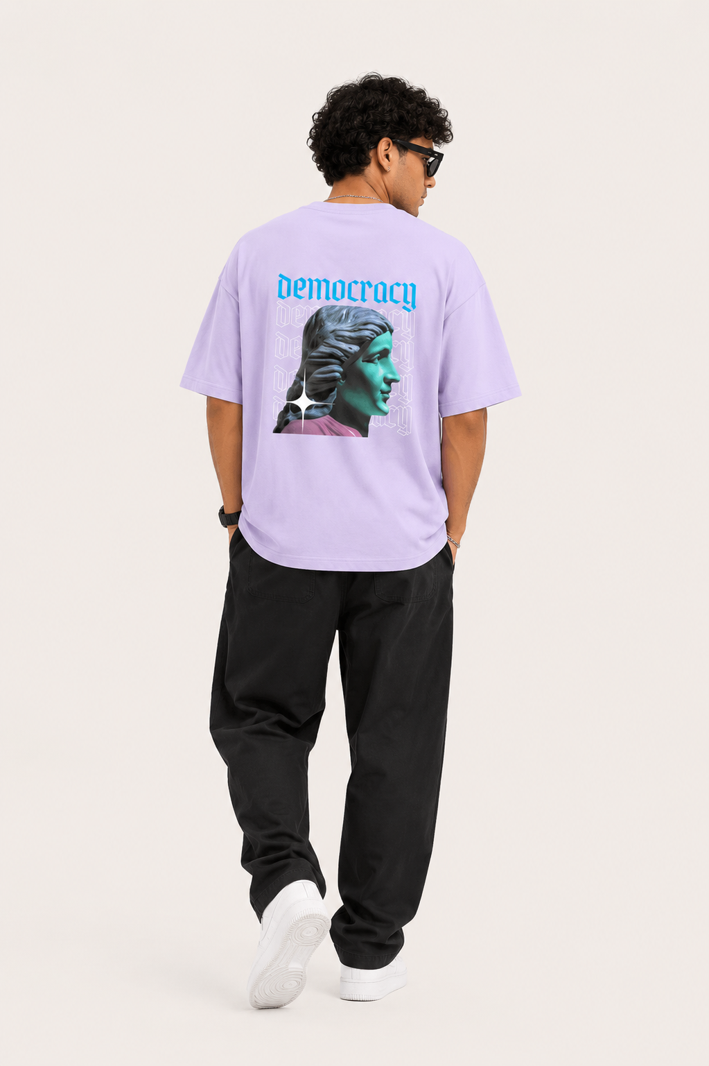 Democracy | Terry Oversized Tee | VMORA