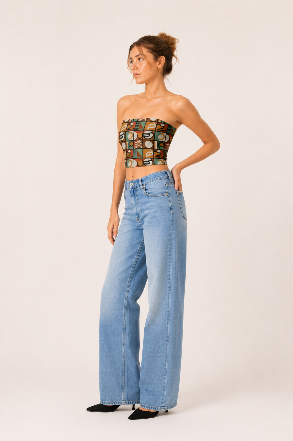 Retro Mosaic Tube Top | VMORA