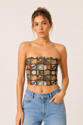 Retro Mosaic Tube Top | VMORA